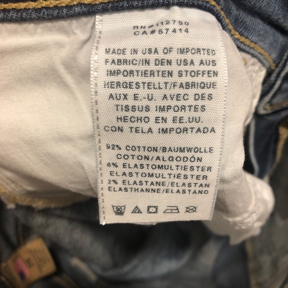 NWOT True Religion Women's  Demi Curve Mid Rise Straight Blue Jeans. Size 25 - Picture 12 of 12